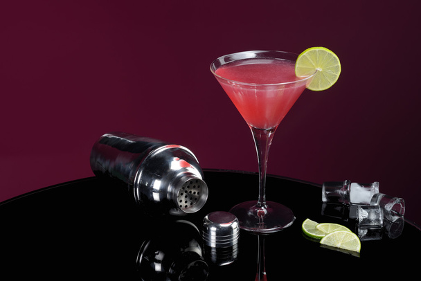 cosmopolitan with lime - Photo, Image