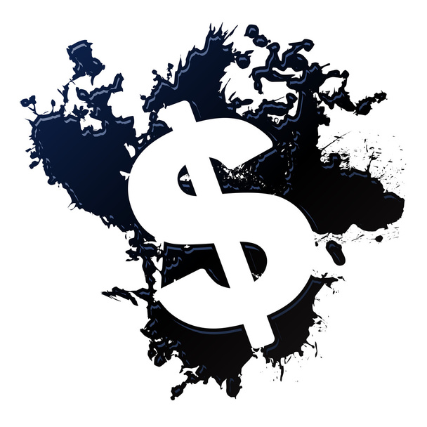 Знак доллара нефти
 - Вектор,изображение