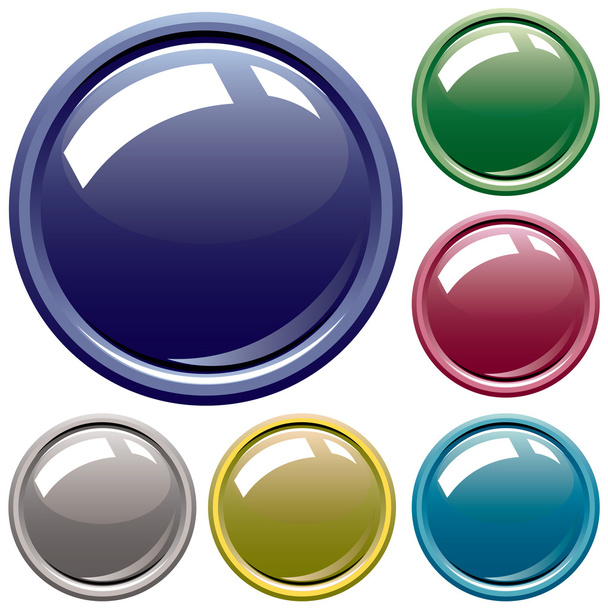 Varicolored buttons. Vector. - Vecteur, image