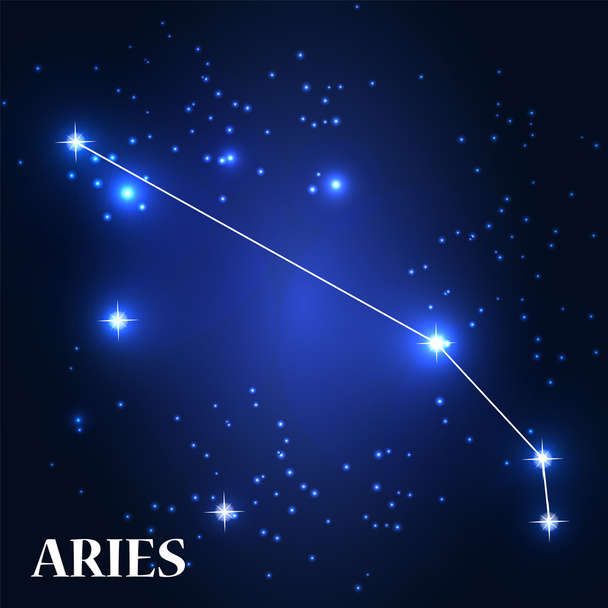 Aries Zodiac Sign. - Vector, Imagen