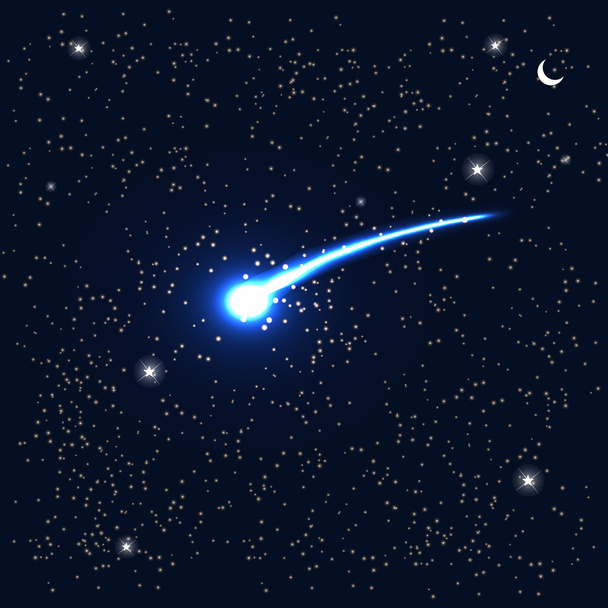 Cometa che vola nello spazio
 - Vettoriali, immagini