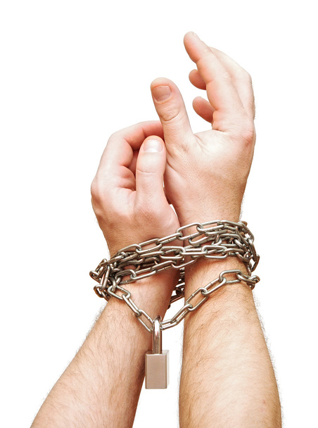 Two chained hands - Photo, Image