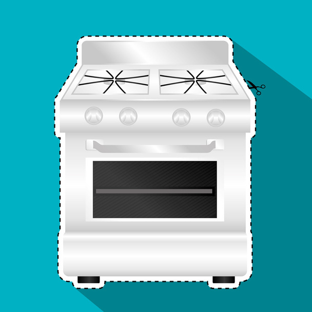 Kitchen appliances and dishware - Vektör, Görsel