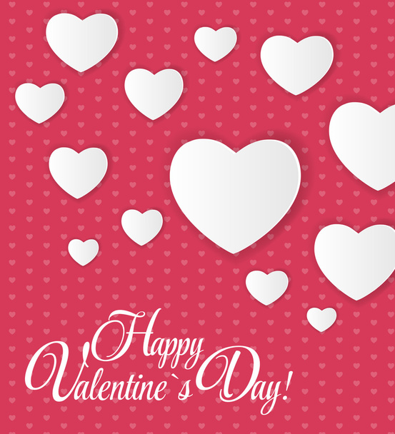 Happy Valentines Day Card - Vetor, Imagem
