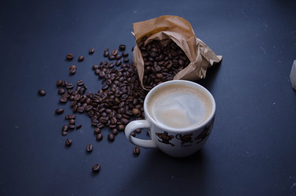 чашка кави миттєвого бобу
 - Фото, зображення