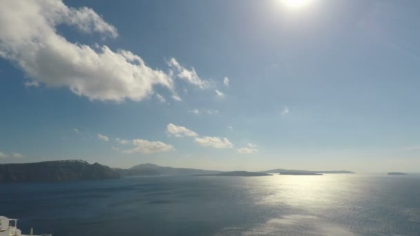 Oia wieś na wyspie santorini - Materiał filmowy, wideo