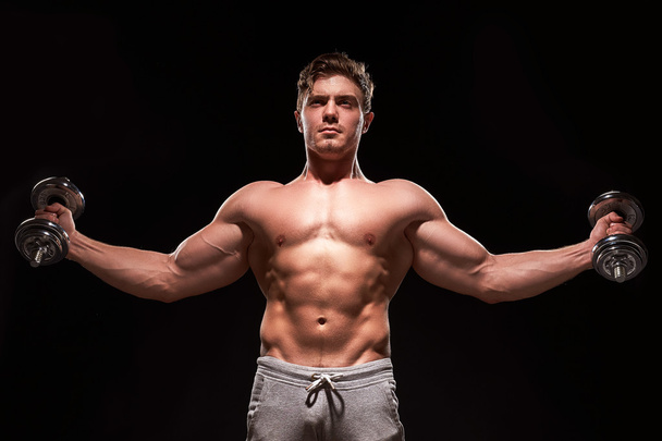Sexy muscular fitness man - Photo, Image