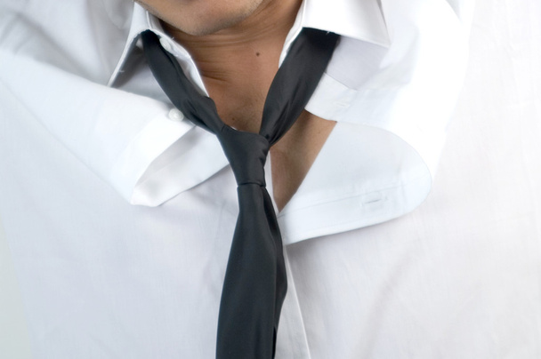 Portrait of the young man with a tie - Fotoğraf, Görsel