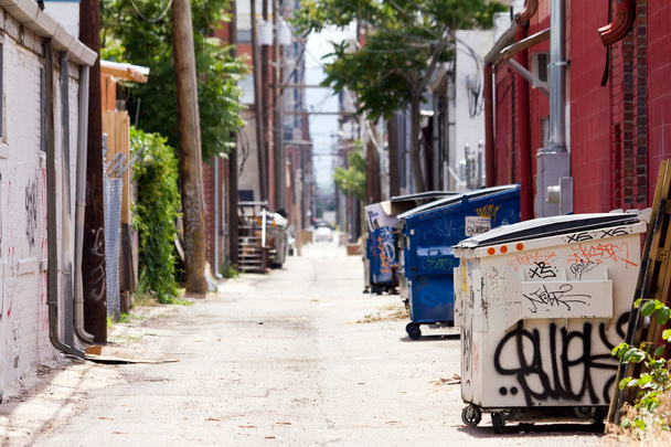 grungy urban allee in denver colorado usa - Foto, Bild