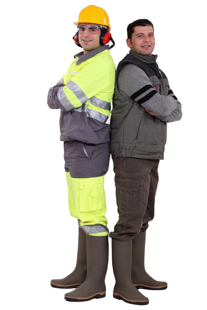 Two manual workers - Zdjęcie, obraz