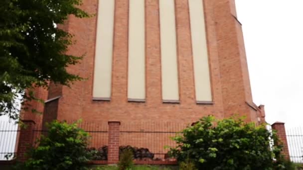 Kościół Świętych Anny położony w Barczewo, Polska - Materiał filmowy, wideo
