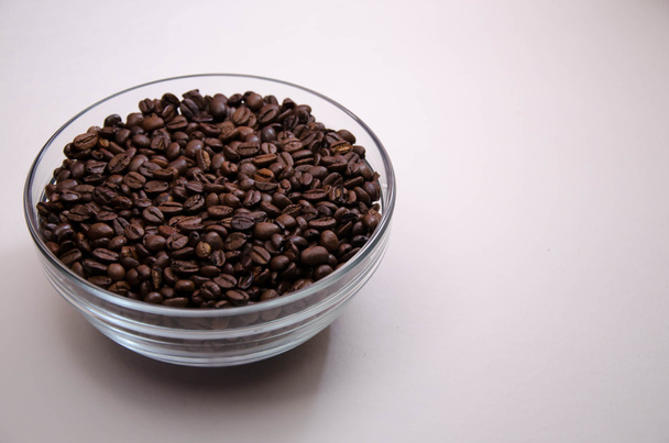 コーヒー豆とマンダリン ボウル - 写真・画像