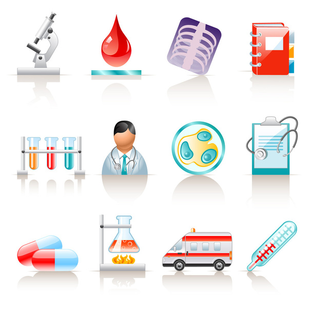 Icone mediche - Vettoriali, immagini
