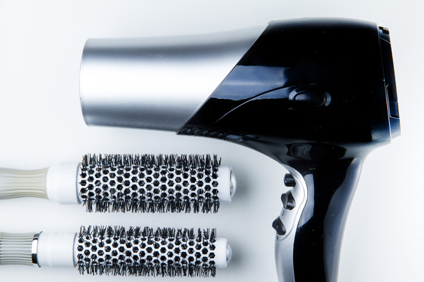 The Hair dryer and brush roll. - Photo, Image