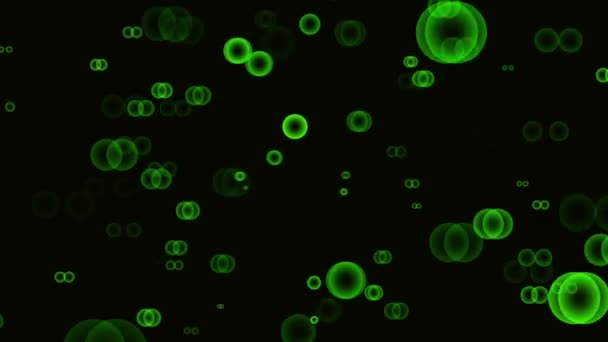Bewegende gootage groene bubbels - Video