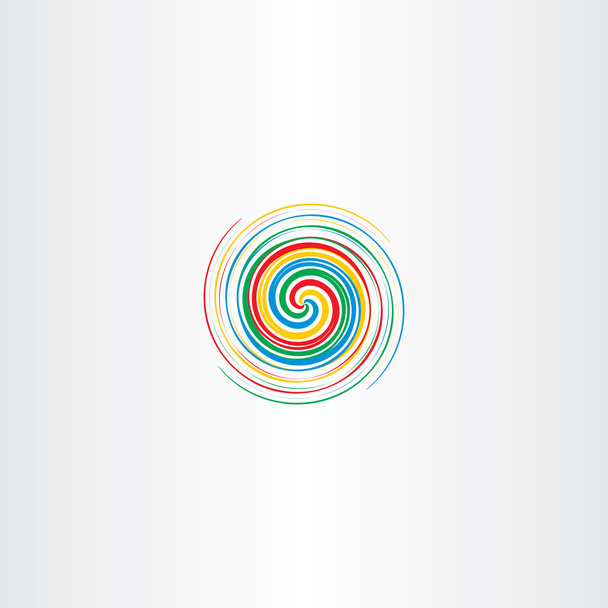 абстрактный цветной векторный элемент спирального торнадо
 - Вектор,изображение