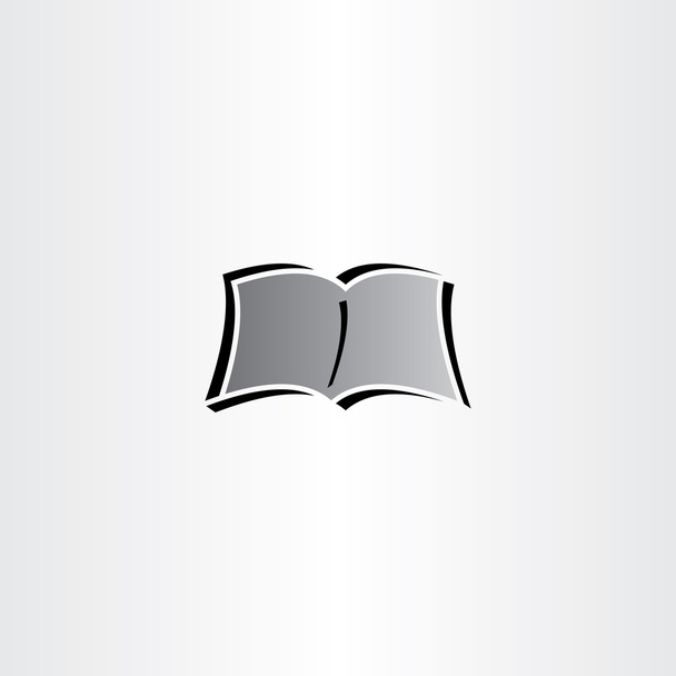 Zeitung Buch Lesen Logo Vektor Symbol - Vektor, Bild