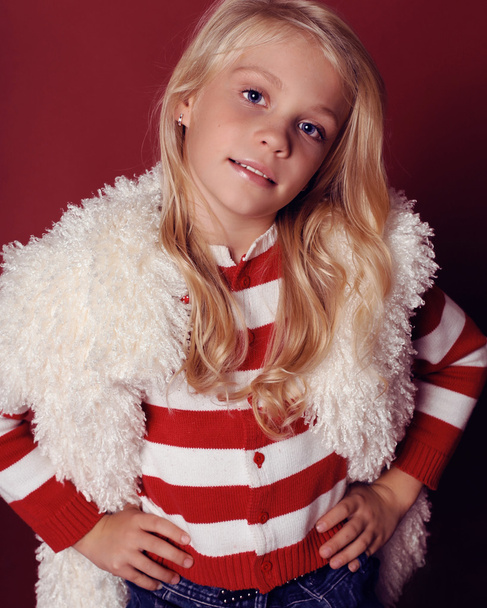 Cute little christmas girl - Valokuva, kuva