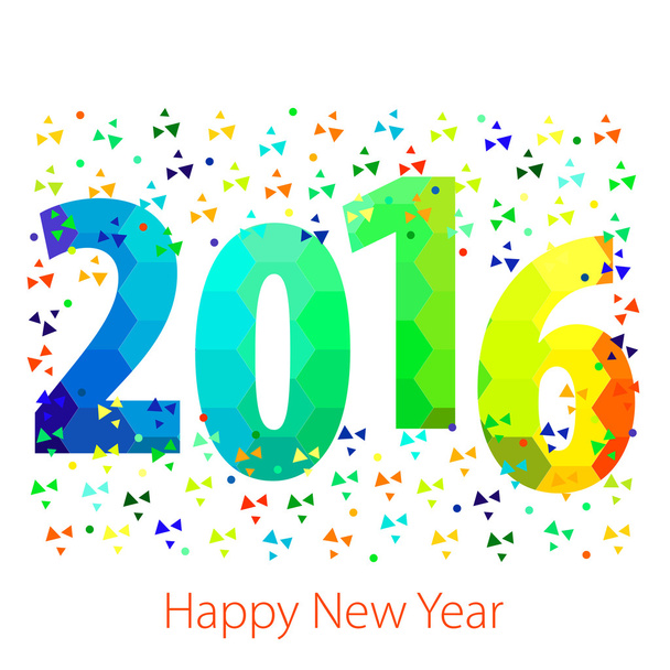 feliz ano novo 2016 - Vetor, Imagem