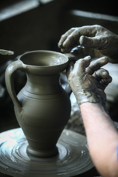 Hand van de potter - Foto, afbeelding