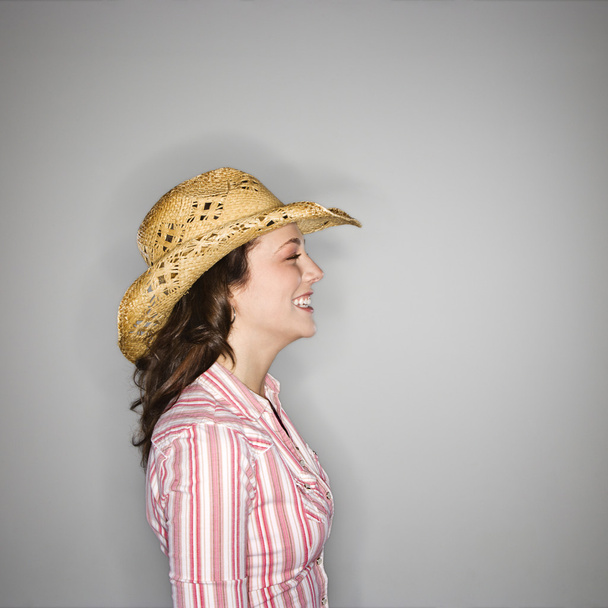 Cowgirl profile. - Foto, afbeelding