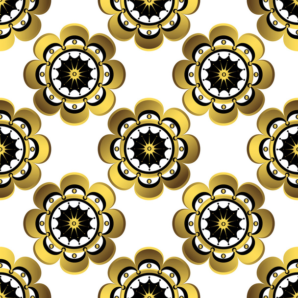 Seamless white floral pattern - Вектор, зображення