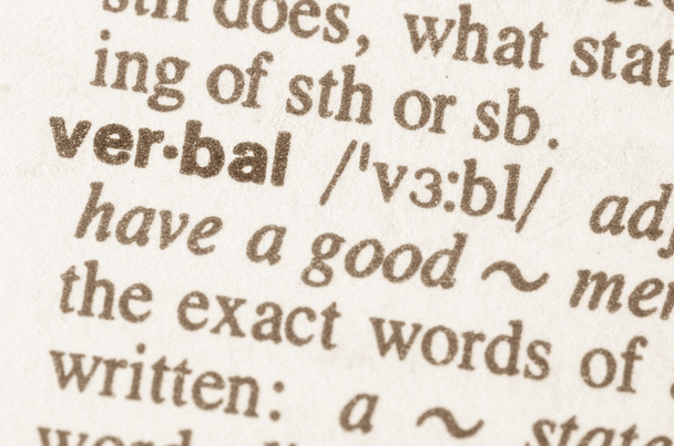 Dicionário definição de palavra verbal
  - Foto, Imagem