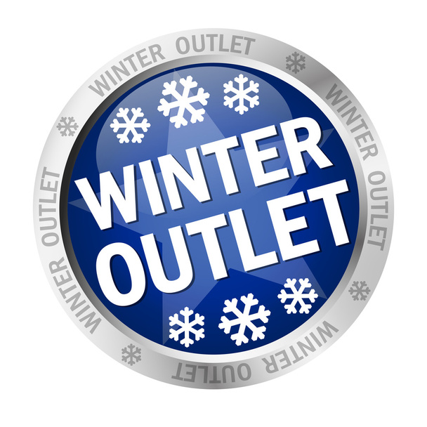 Button - Winter Outlet - Vector, Image