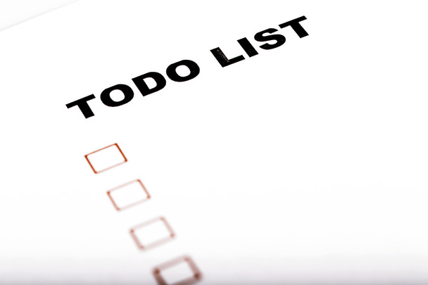 To Do list with check marks - Фото, изображение