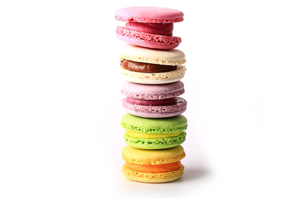 macaroon isolated on white background French dessert - 写真・画像