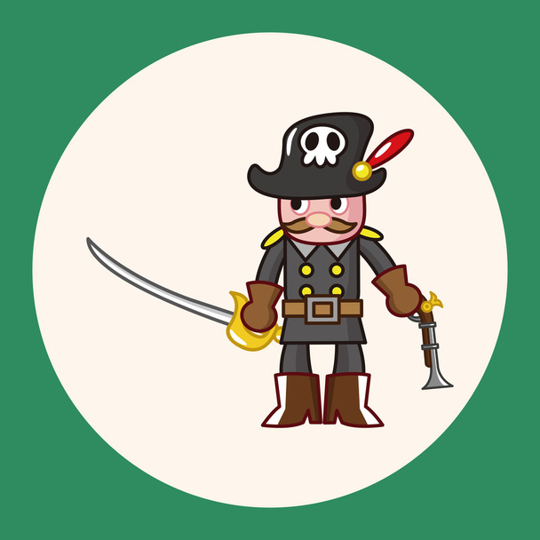 pirate theme elements icon element - Вектор, зображення