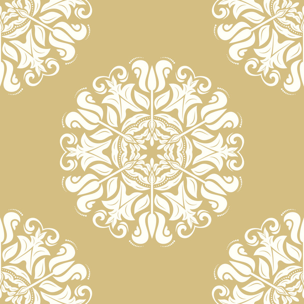 Floral fijne naadloze vector patroon - Vector, afbeelding