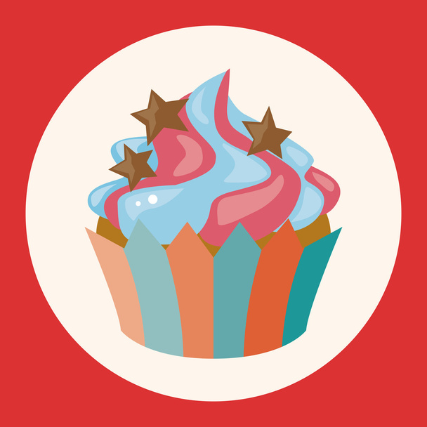 decorating cake theme elements icon element - Vector, Image