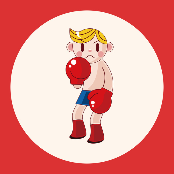 boxer theme elements icon element - ベクター画像