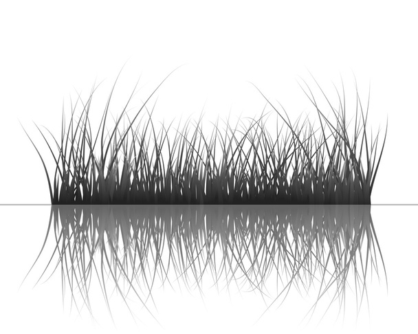 Трава на воде
 - Вектор,изображение