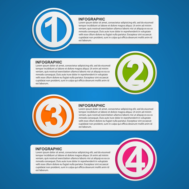 Abstract business options infographics template. - Vector, Image