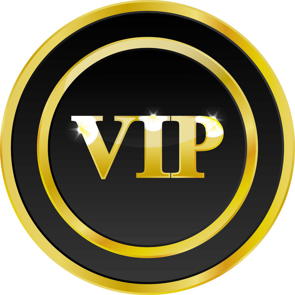 black vip icon - Vector, Imagen