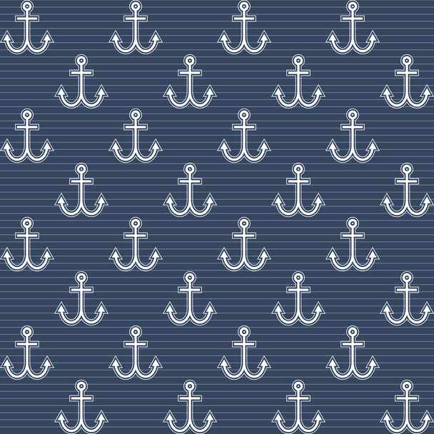 Seamless pattern in navy style - Vector, Image