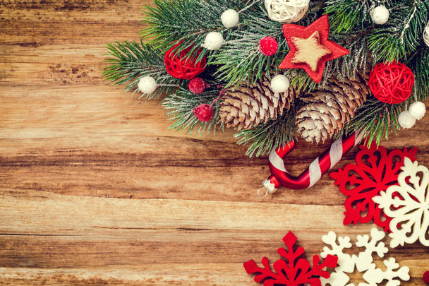christmas background with tree - Photo, Image
