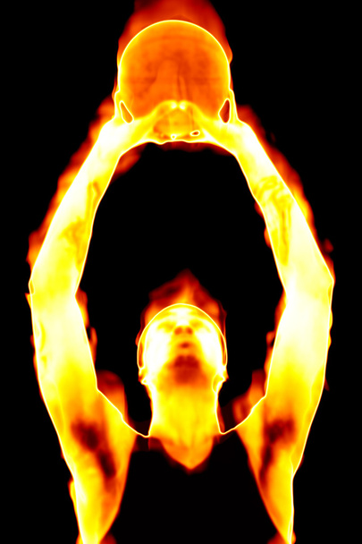 ohnivý basketbalista - Fotografie, Obrázek