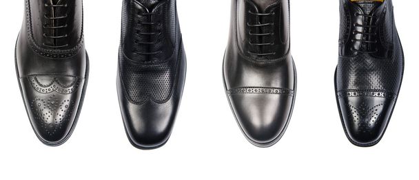 beyaz izole erkek ayakkabı seçimi - Fotoğraf, Görsel