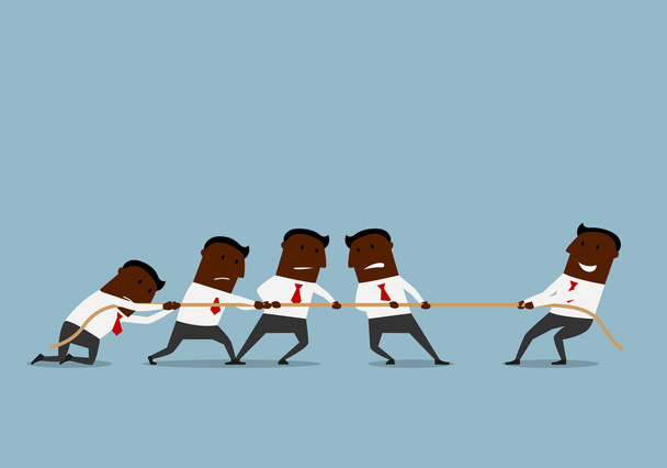 Tug of war business competition - Vector, Imagen