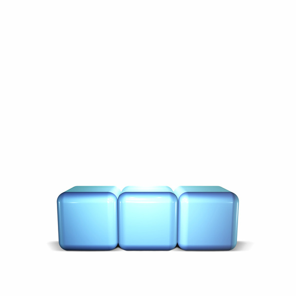 Tre cubi blu
 - Foto, immagini