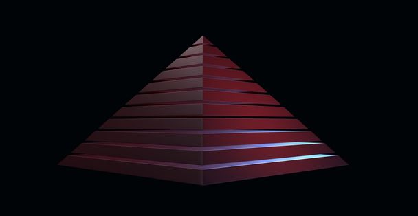 Pyramid 3d render - Photo, Image