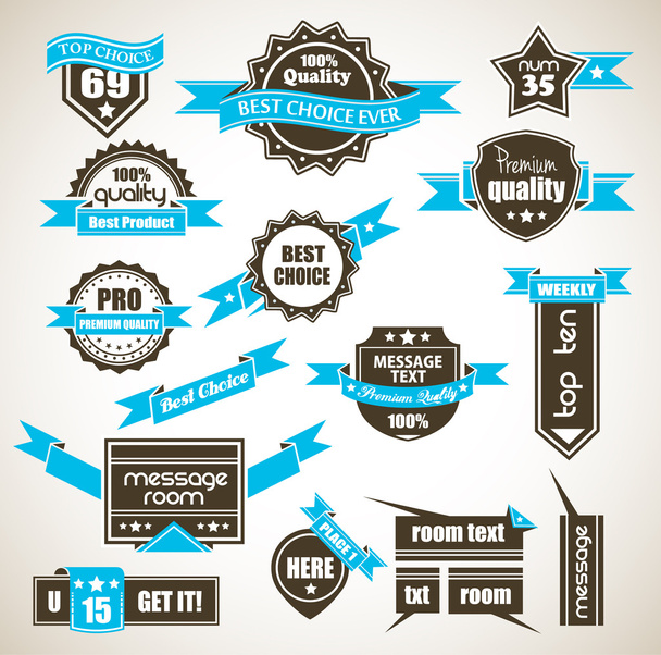 Premium Quality Labels Collection - Vector, Image
