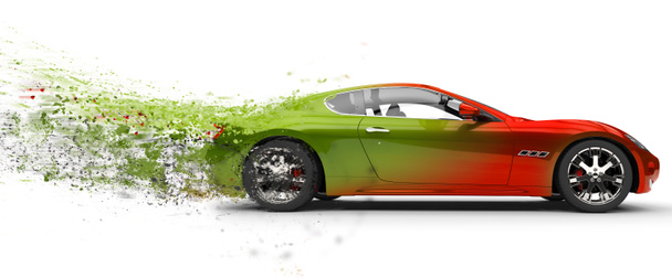 Быстрый автомобиль - отшелушивание краски
 - Фото, изображение