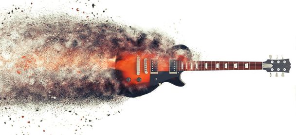 Σκληρό ροκ κιθάρα - Fx σωματιδίων - Φωτογραφία, εικόνα