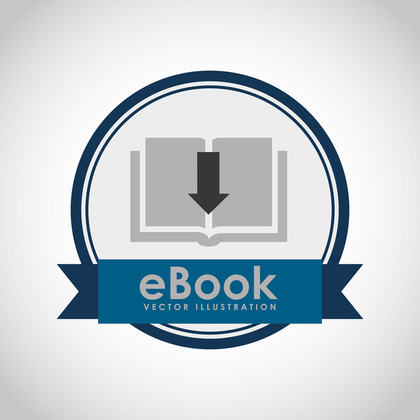 E-book koncepcióterv - Vektor, kép