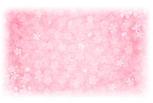 和紙グリーティング カード桜背景 - ベクター画像
