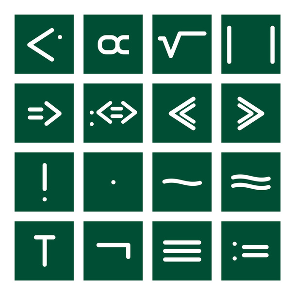 Matematikai Icon Set 4 - Vektor, kép